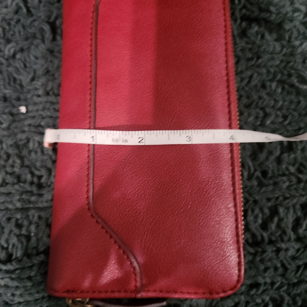 Frye And Co. Red Zip Around Wallet - Picture 11 of 13